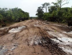 Suco de Malop, em Bobonaro, com estradas em mau estado